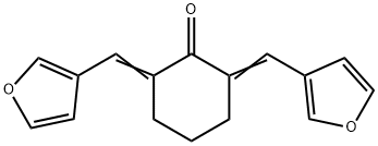 2,6-bis(3-furylmethylene)cyclohexanone 结构式