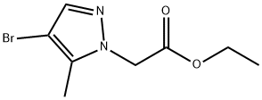 ethyl (4-bromo-5-methyl-1H-pyrazol-1-yl)acetate 结构式