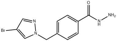 4-((4-溴-1H-吡唑-1-基)甲基)苯并HYDRAZIDE 结构式