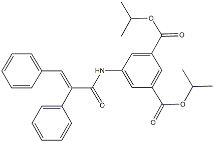 diisopropyl 5-[(2,3-diphenylacryloyl)amino]isophthalate 结构式