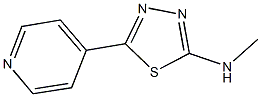 N-methyl-N-[5-(4-pyridinyl)-1,3,4-thiadiazol-2-yl]amine 结构式