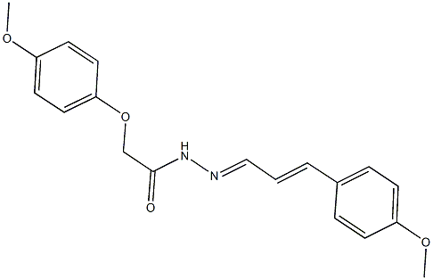 2-(4-methoxyphenoxy)-N'-[3-(4-methoxyphenyl)-2-propenylidene]acetohydrazide 结构式