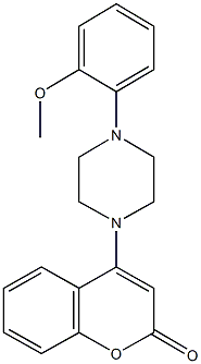 4-[4-(2-methoxyphenyl)-1-piperazinyl]-2H-chromen-2-one 结构式