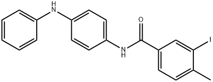 N-(4-anilinophenyl)-3-iodo-4-methylbenzamide 结构式