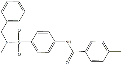 N-(4-{[benzyl(methyl)amino]sulfonyl}phenyl)-4-methylbenzamide 结构式