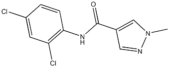 N-(2,4-dichlorophenyl)-1-methyl-1H-pyrazole-4-carboxamide 结构式