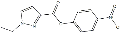 4-nitrophenyl 1-ethyl-1H-pyrazole-3-carboxylate 结构式