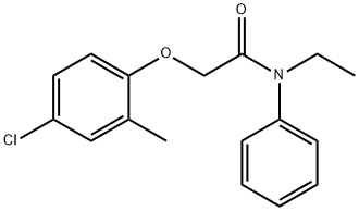 2-(4-chloro-2-methylphenoxy)-N-ethyl-N-phenylacetamide 结构式