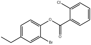 2-bromo-4-ethylphenyl 2-chlorobenzoate 结构式