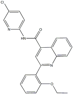 N-(5-chloro-2-pyridinyl)-2-(2-ethoxyphenyl)-4-quinolinecarboxamide 结构式