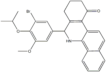 6-(3-bromo-4-isopropoxy-5-methoxyphenyl)-5,7,8,9-tetrahydrobenzo[c]phenanthridin-10(6H)-one 结构式