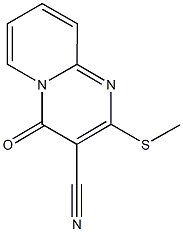 2-(methylsulfanyl)-4-oxo-4H-pyrido[1,2-a]pyrimidine-3-carbonitrile 结构式