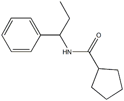 N-(1-phenylpropyl)cyclopentanecarboxamide 结构式