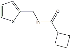 N-(2-thienylmethyl)cyclobutanecarboxamide 结构式