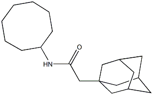 2-(1-adamantyl)-N-cyclooctylacetamide 结构式