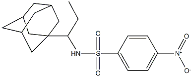 N-[1-(1-adamantyl)propyl]-4-nitrobenzenesulfonamide 结构式