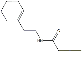 N-[2-(1-cyclohexen-1-yl)ethyl]-3,3-dimethylbutanamide 结构式