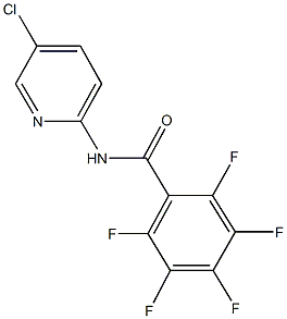 N-(5-chloro-2-pyridinyl)-2,3,4,5,6-pentafluorobenzamide 结构式