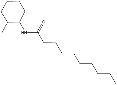 N-(2-methylcyclohexyl)decanamide 结构式