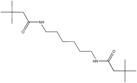 N-{6-[(3,3-dimethylbutanoyl)amino]hexyl}-3,3-dimethylbutanamide 结构式