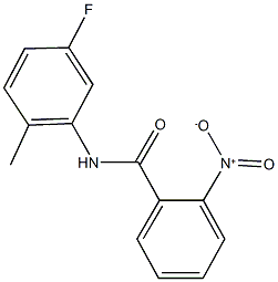 N-(5-fluoro-2-methylphenyl)-2-nitrobenzamide 结构式