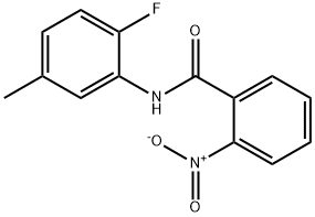 N-(2-fluoro-5-methylphenyl)-2-nitrobenzamide 结构式