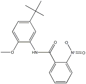 N-(5-tert-butyl-2-methoxyphenyl)-2-nitrobenzamide 结构式