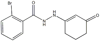 2-bromo-N'-(3-oxo-1-cyclohexen-1-yl)benzohydrazide 结构式