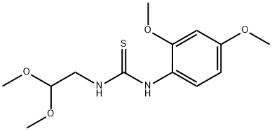 N-(2,2-dimethoxyethyl)-N'-(2,4-dimethoxyphenyl)thiourea 结构式