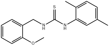 N-(2,5-dimethylphenyl)-N'-(2-methoxybenzyl)thiourea 结构式