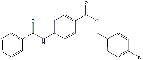 4-bromobenzyl 4-(benzoylamino)benzoate 结构式