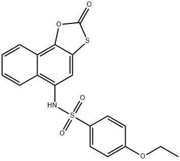 4-ethoxy-N-(2-oxonaphtho[2,1-d][1,3]oxathiol-5-yl)benzenesulfonamide 结构式