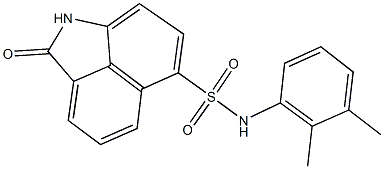 N-(2,3-dimethylphenyl)-2-oxo-1,2-dihydrobenzo[cd]indole-6-sulfonamide 结构式