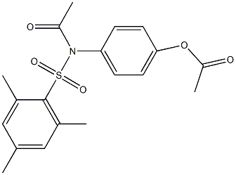 4-[acetyl(mesitylsulfonyl)amino]phenyl acetate 结构式