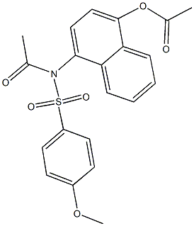 4-{acetyl[(4-methoxyphenyl)sulfonyl]amino}-1-naphthyl acetate 结构式