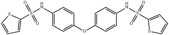 N-(4-{4-[(2-thienylsulfonyl)amino]phenoxy}phenyl)-2-thiophenesulfonamide 结构式