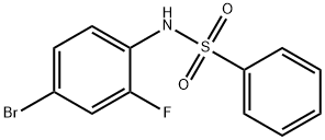 N-(4-bromo-2-fluorophenyl)benzenesulfonamide 结构式