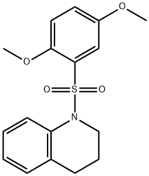 1-[(2,5-dimethoxyphenyl)sulfonyl]-1,2,3,4-tetrahydroquinoline 结构式