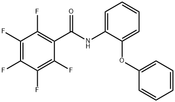 2,3,4,5,6-pentafluoro-N-(2-phenoxyphenyl)benzamide 结构式