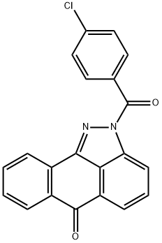 2-(4-chlorobenzoyl)dibenzo[cd,g]indazol-6(2H)-one 结构式