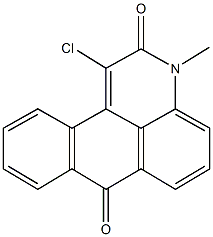 1-chloro-3-methyl-3H-naphtho[1,2,3-de]quinoline-2,7-dione 结构式