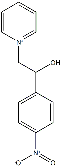 1-[2-hydroxy-2-(4-nitrophenyl)ethyl]pyridinium 结构式