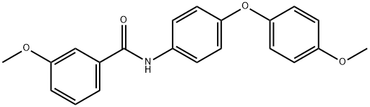 3-methoxy-N-[4-(4-methoxyphenoxy)phenyl]benzamide 结构式