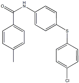 N-{4-[(4-chlorophenyl)sulfanyl]phenyl}-4-methylbenzamide 结构式