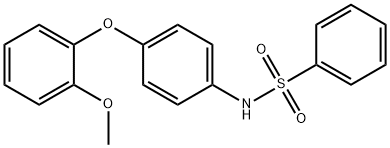 N-[4-(2-methoxyphenoxy)phenyl]benzenesulfonamide 结构式