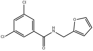 3,5-dichloro-N-(2-furylmethyl)benzamide 结构式