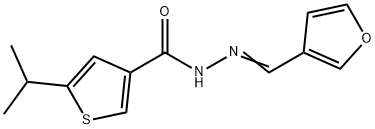 N'-(3-furylmethylene)-5-isopropyl-3-thiophenecarbohydrazide 结构式