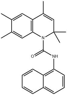 2,2,4,6,7-pentamethyl-N-(1-naphthyl)-1(2H)-quinolinecarboxamide 结构式