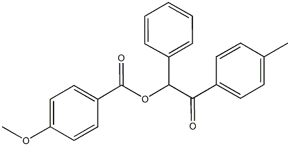 2-(4-methylphenyl)-2-oxo-1-phenylethyl 4-methoxybenzoate 结构式