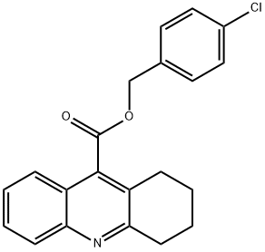 4-chlorobenzyl 1,2,3,4-tetrahydro-9-acridinecarboxylate 结构式